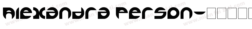 Alexandra Person字体转换